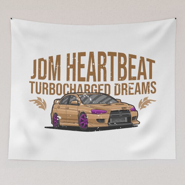 Item preview, JDM Heartbeat, Turbocharged Dreams designed and sold by TrilogyMerch.