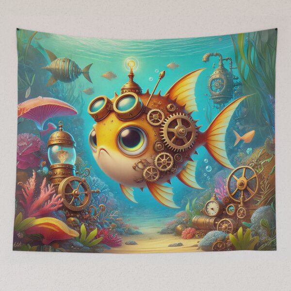 Item preview, Steampunk Pinfish designed and sold by Sillytoe.
