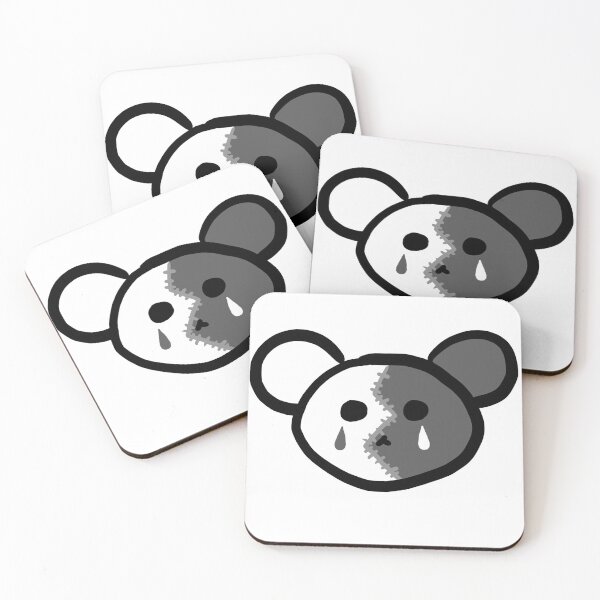 Item preview, Teddy Bear Face Black and White designed and sold by oddenen.