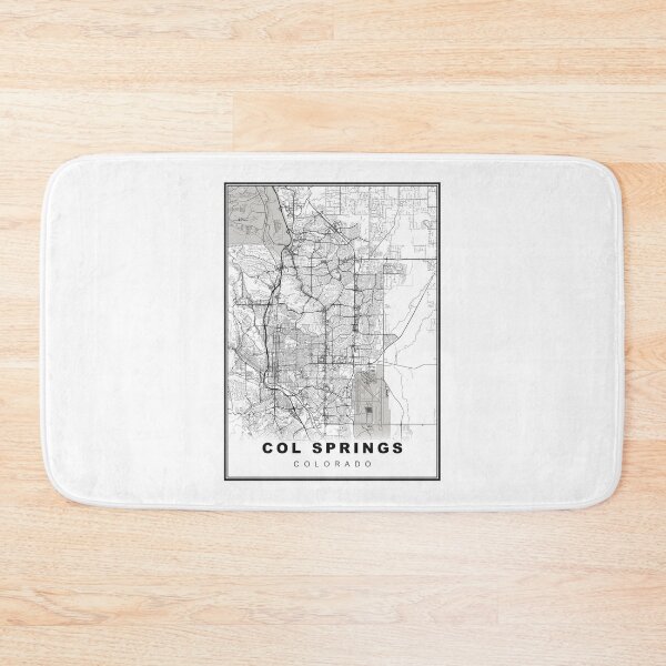 Item preview, Colorado Springs Map designed and sold by Tamas Das.