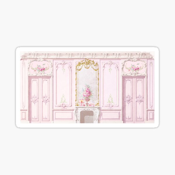 Item preview, Pink Paris Apartment wall panels designed and sold by Wendy Paula Patterson.