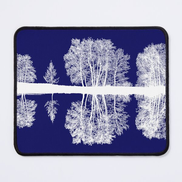 Item preview, Mirror Image Water Reflection Tree Silhouettes Nature's Symmetry designed and sold by TolgaSal.
