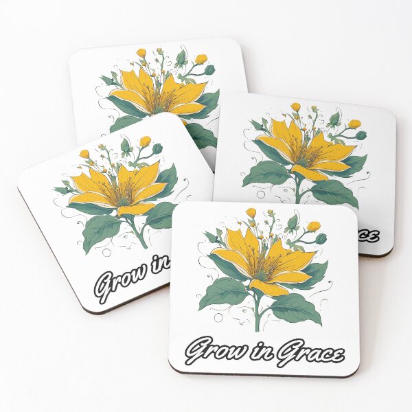 Item preview, Grow in Grace - Flower quote designed and sold by Tom-Johnson.
