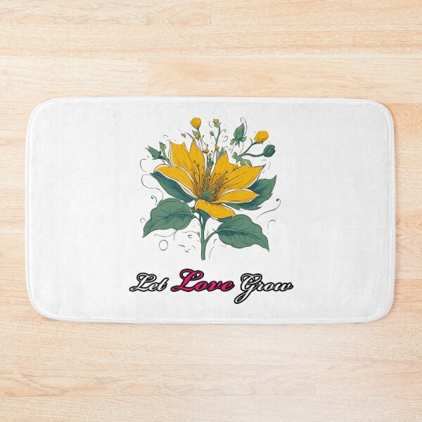 Item preview, Let Love Grow - Flower quote designed and sold by Tom-Johnson.