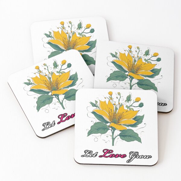 Item preview, Let Love Grow - Flower quote designed and sold by Tom-Johnson.
