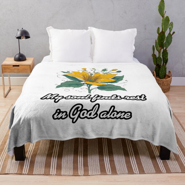 Item preview, Mi alma encuentra descanso sólo en Dios - Cita de flores designed and sold by Tom-Johnson.