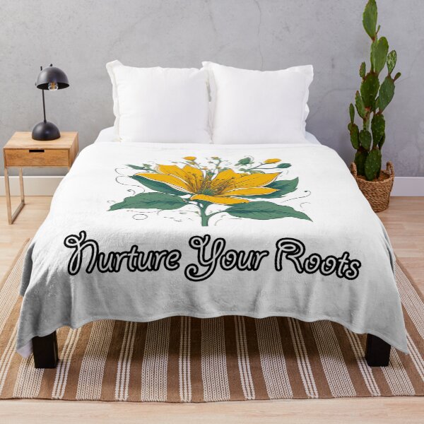 Item preview, Nurture Your Roots - Flower quote designed and sold by Tom-Johnson.