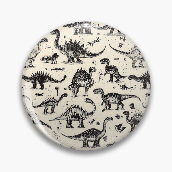 Item preview, Artistic dinosaur prints in warm earthy shades designed and sold by Piotrek0001.