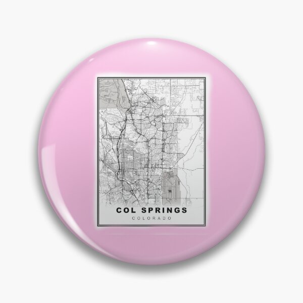 Item preview, Minimalist Colorado Springs Map designed and sold by Tamas Das.
