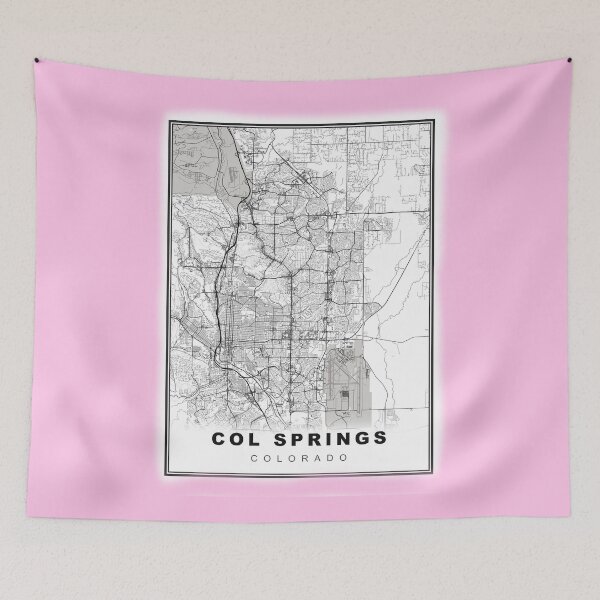 Item preview, Minimalist Colorado Springs Map designed and sold by Tamas Das.