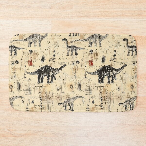 Item preview, Dinosaur patterns blending realism and playful charm designed and sold by Piotrek0001.