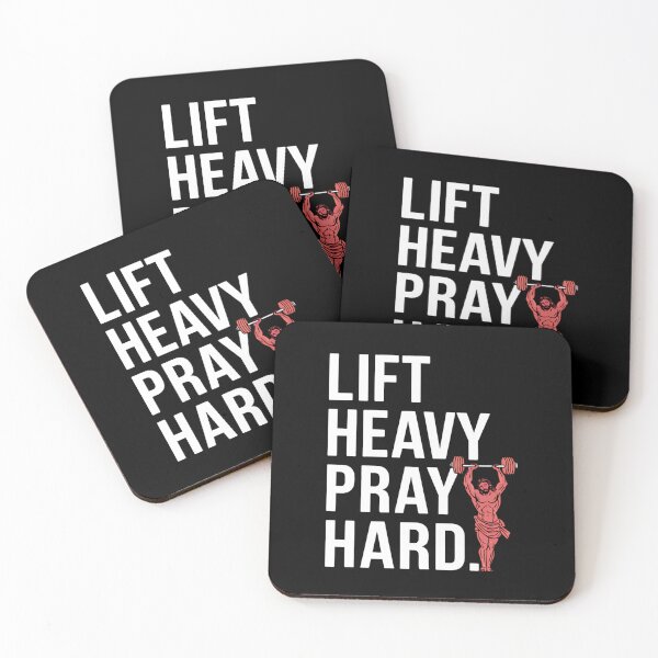 Item preview, Lift Heavy Pray Hard Christian Fitness Gym designed and sold by Karsten Stier.