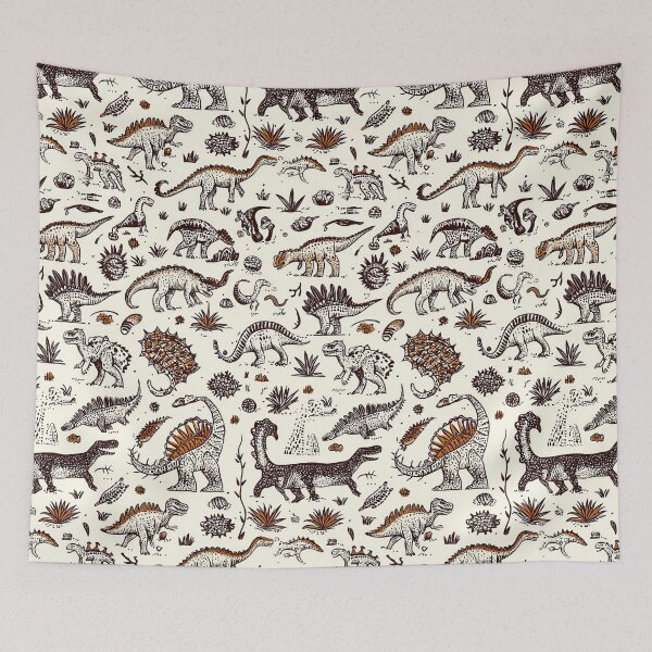 Item preview, Whimsical prehistoric creatures in eye-catching styles designed and sold by Piotrek0001.
