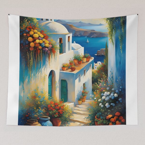 Item preview, Flowers in Santorini by shs_Kenya designed and sold by Shs-Kenya.