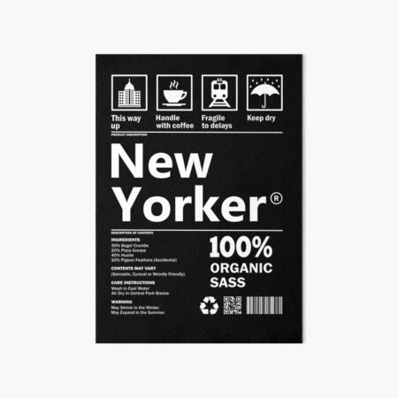 Artikel-Vorschau von New Yorker Etikett, designt und verkauft von RoeArtwork.