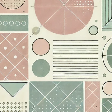Artwork thumbnail, Geometric Pastel Pattern by buglevel