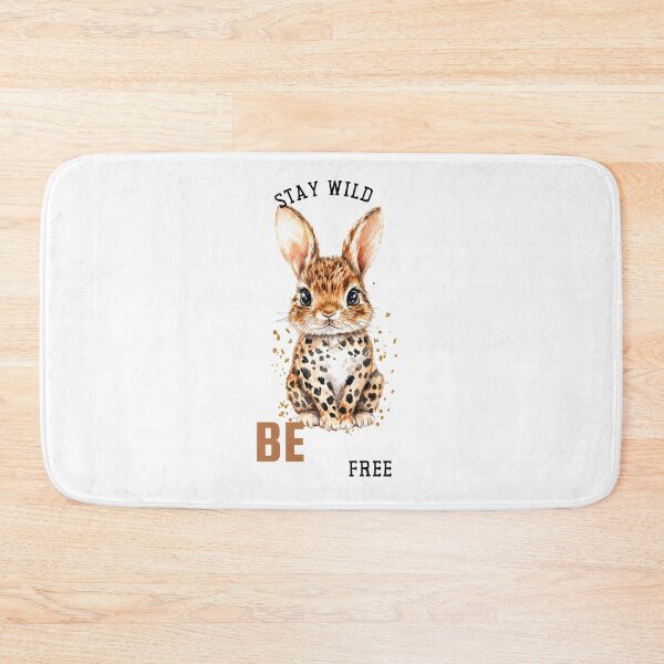 Item preview, Cute Leopard Patterned Bunny Illustration Adorable Bunny with Leopard Print Design designed and sold by Anastasiia Yurevych.