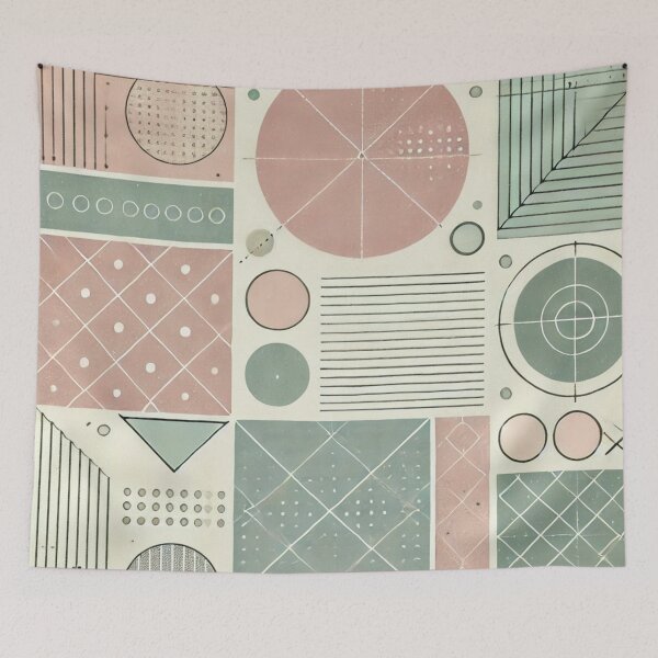 Item preview, Geometric Pastel Pattern designed and sold by buglevel.
