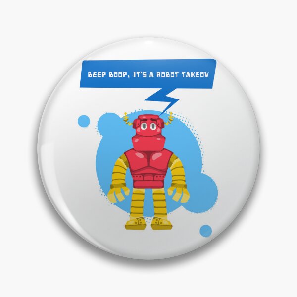 Item preview, Beep Boop. It's A Robot Takeover designed and sold by crazydotdesigns.