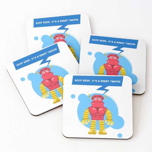 Item preview, Beep Boop. It's A Robot Takeover designed and sold by crazydotdesigns.