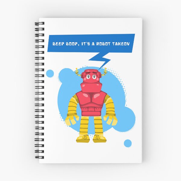 Item preview, Beep Boop. It's A Robot Takeover designed and sold by crazydotdesigns.