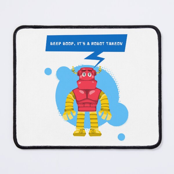 Item preview, Beep Boop. It's A Robot Takeover designed and sold by crazydotdesigns.