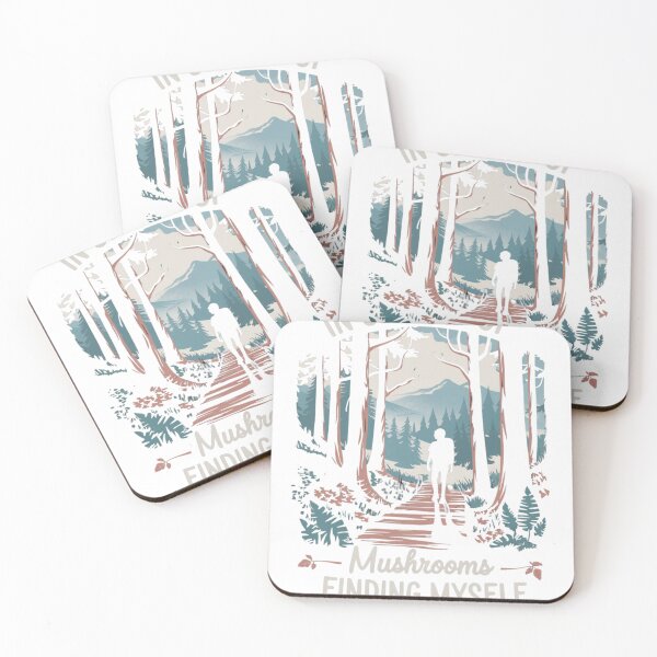 Item preview, Serene Forest Path Mushroom Design Nature Reflection Quote designed and sold by gk-creations.