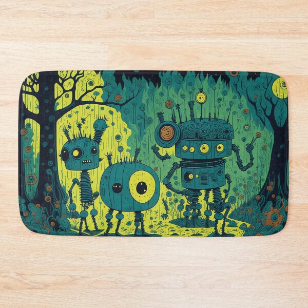 Item preview, 3 robots in the forrest designed and sold by KiraChie.