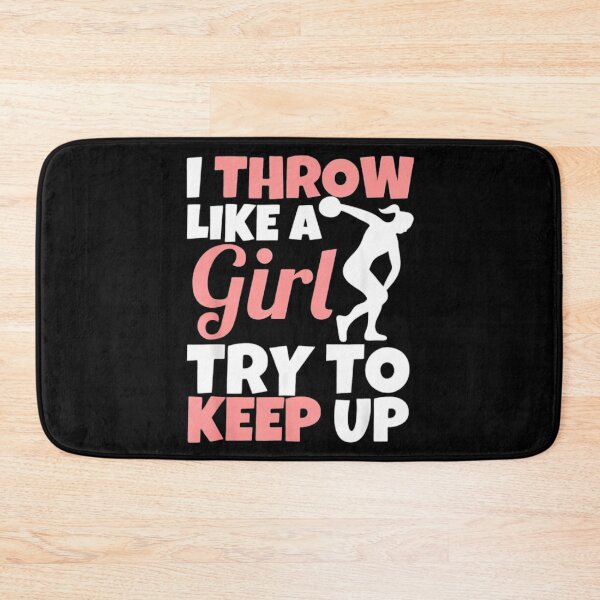 Item preview, I Throw Like A Girl Discus Throwing Track And Field Discus designed and sold by DoodleUrban.