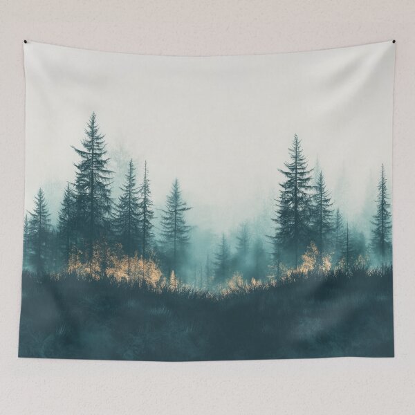 Item preview, Green and Gold Forest designed and sold by Dreaming Shell.