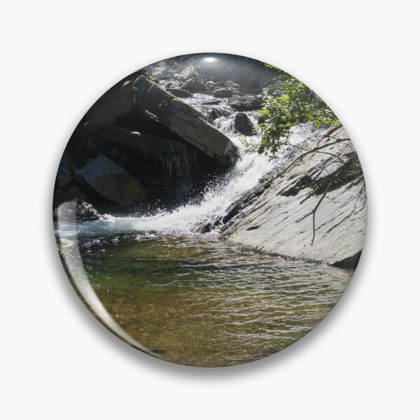 Item preview, Small Cascade on a Mountain Stream with Forested Banks designed and sold by Georgia Mizuleva.