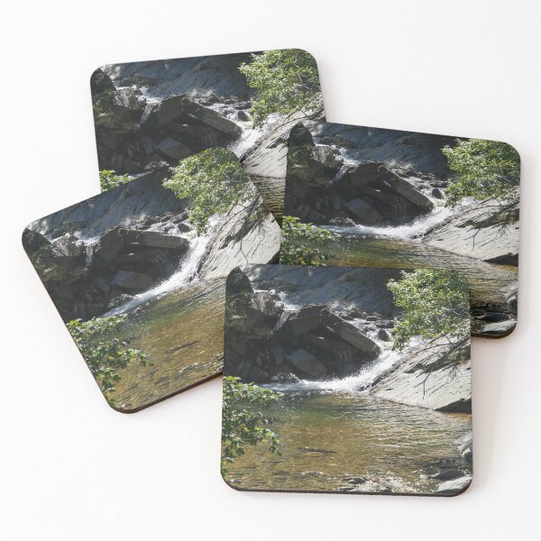 Item preview, Small Cascade on a Mountain Stream with Forested Banks designed and sold by Georgia Mizuleva.