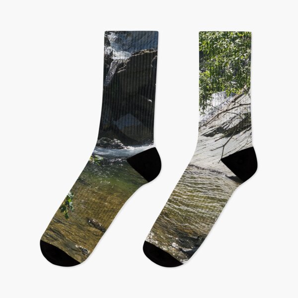Item preview, Small Cascade on a Mountain Stream with Forested Banks designed and sold by Georgia Mizuleva.
