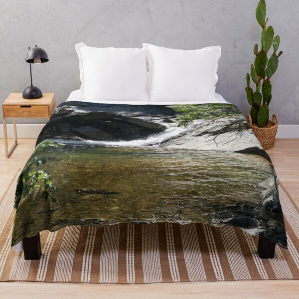 Item preview, Small Cascade on a Mountain Stream with Forested Banks designed and sold by Georgia Mizuleva.