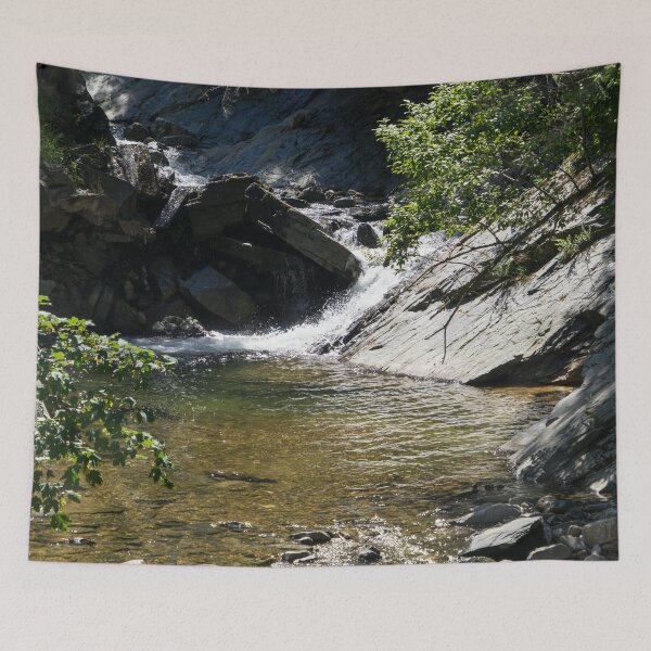 Item preview, Small Cascade on a Mountain Stream with Forested Banks designed and sold by Georgia Mizuleva.