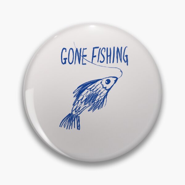 Item preview, Gone Fishing Hand-Drawn Fish Art for Fishing Lovers designed and sold by Jemma Jamie Skidmore.