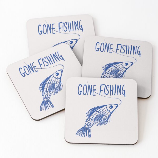 Item preview, Gone Fishing Hand-Drawn Fish Art for Fishing Lovers designed and sold by Jemma Jamie Skidmore.