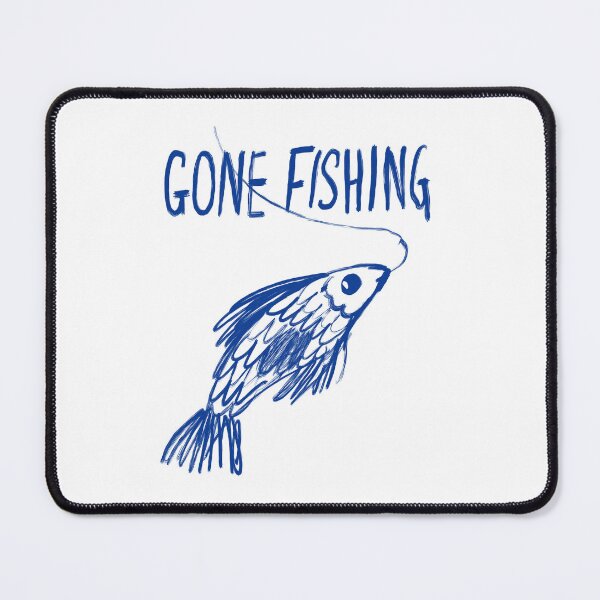 Item preview, Gone Fishing Hand-Drawn Fish Art for Fishing Lovers designed and sold by Jemma Jamie Skidmore.