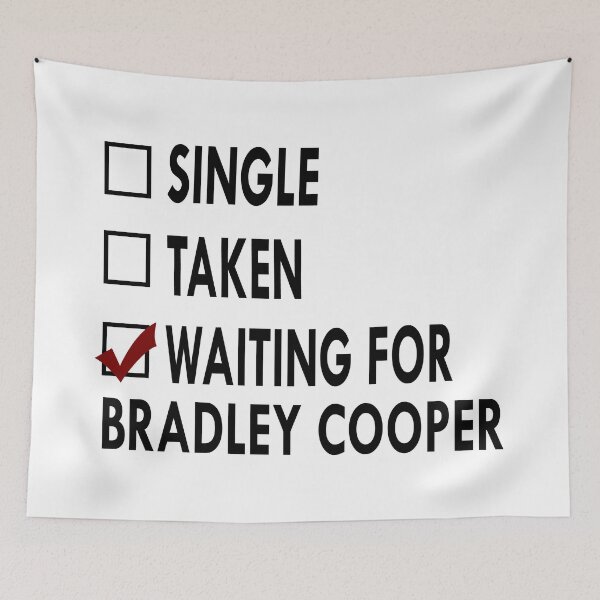 Item preview, Waiting for Bradley Cooper Black White designed and sold by Sasya.