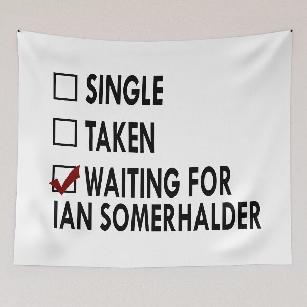 Item preview, Waiting for Ian Somerhalder Black White designed and sold by Sasya.