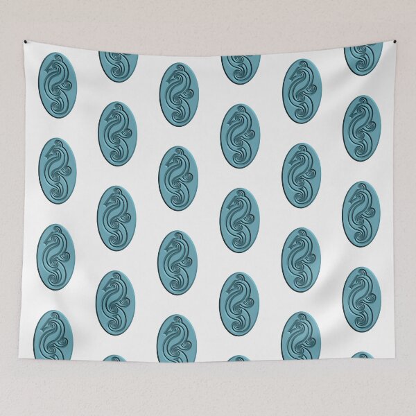 Item preview, Blue Seahorse Medallion designed and sold by 13E12T.