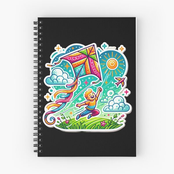 Item preview, Joyful Kite Flying Cartoon designed and sold by EuropeanPrints.