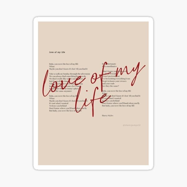 Item preview, Love of My Life" Valentine's Day Apparel – Romantic Harry Styles-Inspired Design designed and sold by socialfunk.