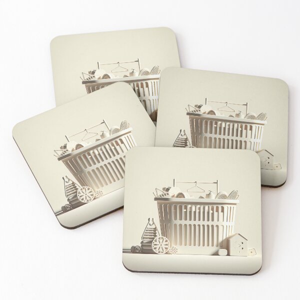 Item preview, Laundry Basket Minimalism Art Style designed and sold by artofuniverse.