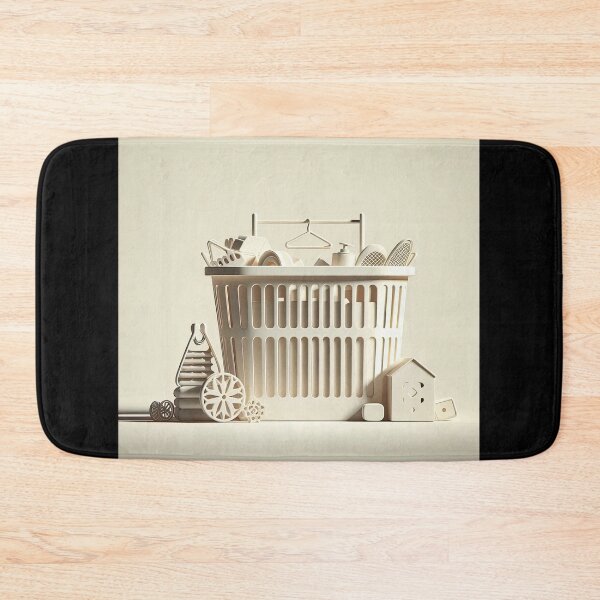 Item preview, Laundry Basket Minimalism Art Style designed and sold by artofuniverse.