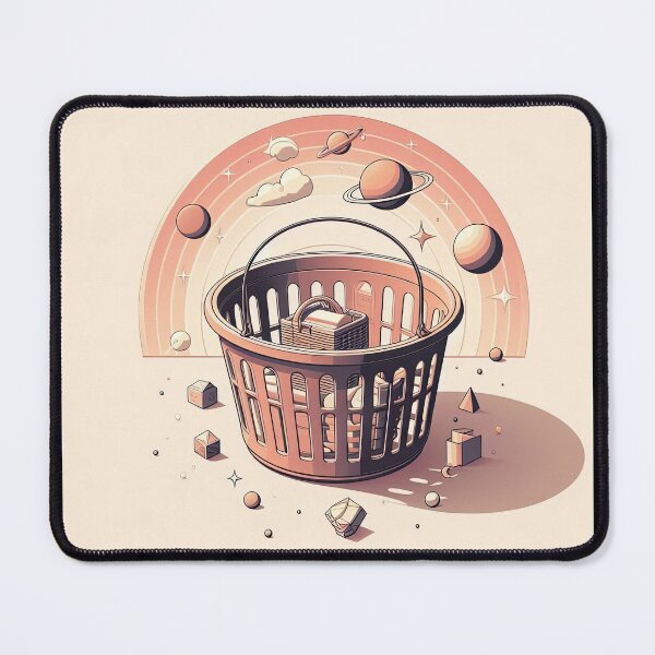 Item preview, Laundry Basket Minimalism Art Style designed and sold by artofuniverse.