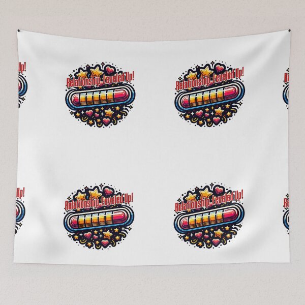 Item preview, "Relationship Leveled Up!  – Funny Retro Gamer Valentine’s Day T-Shirt" designed and sold by NSB-Design.