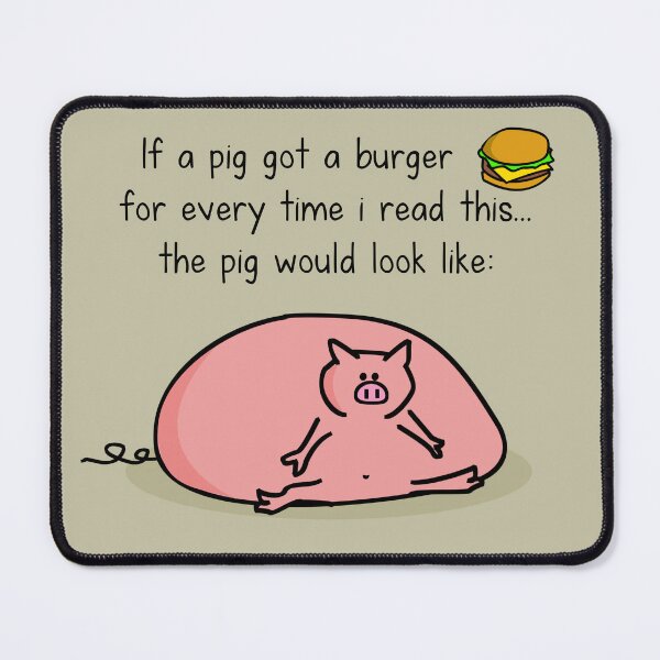 Item preview, Burger pig designed and sold by hungryfatcat.