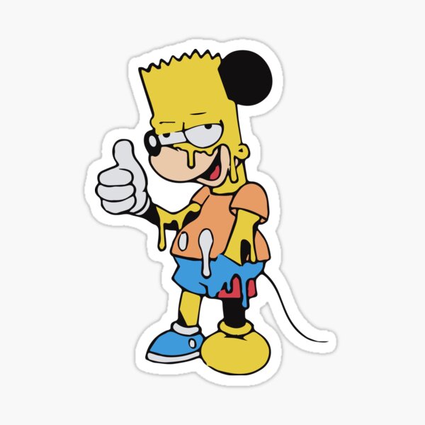 Bart Mouse Sticker
