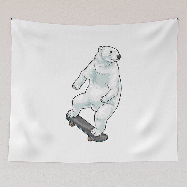 Item preview, Polar bear Skater Skateboard designed and sold by Snabdesign84.